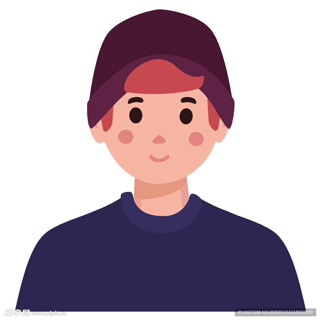 戴帽男子头像