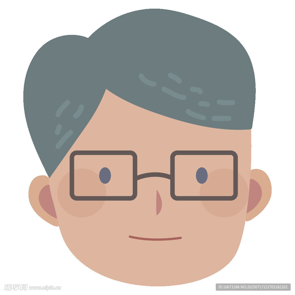 戴眼镜的男性头像