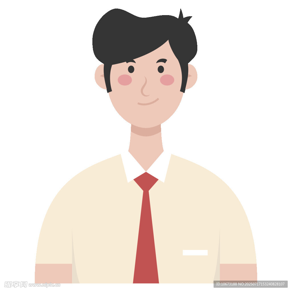 穿衬衫打领带的男士形象