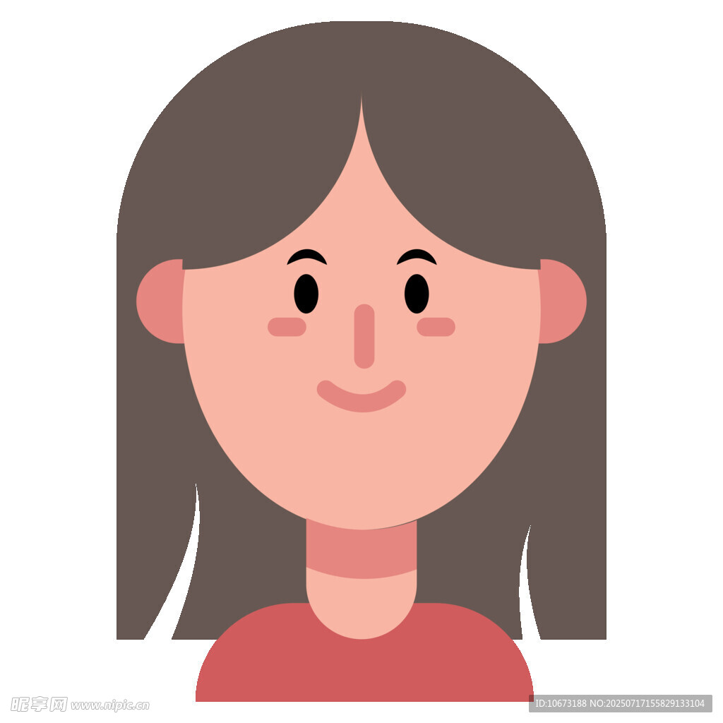 微笑女孩头像