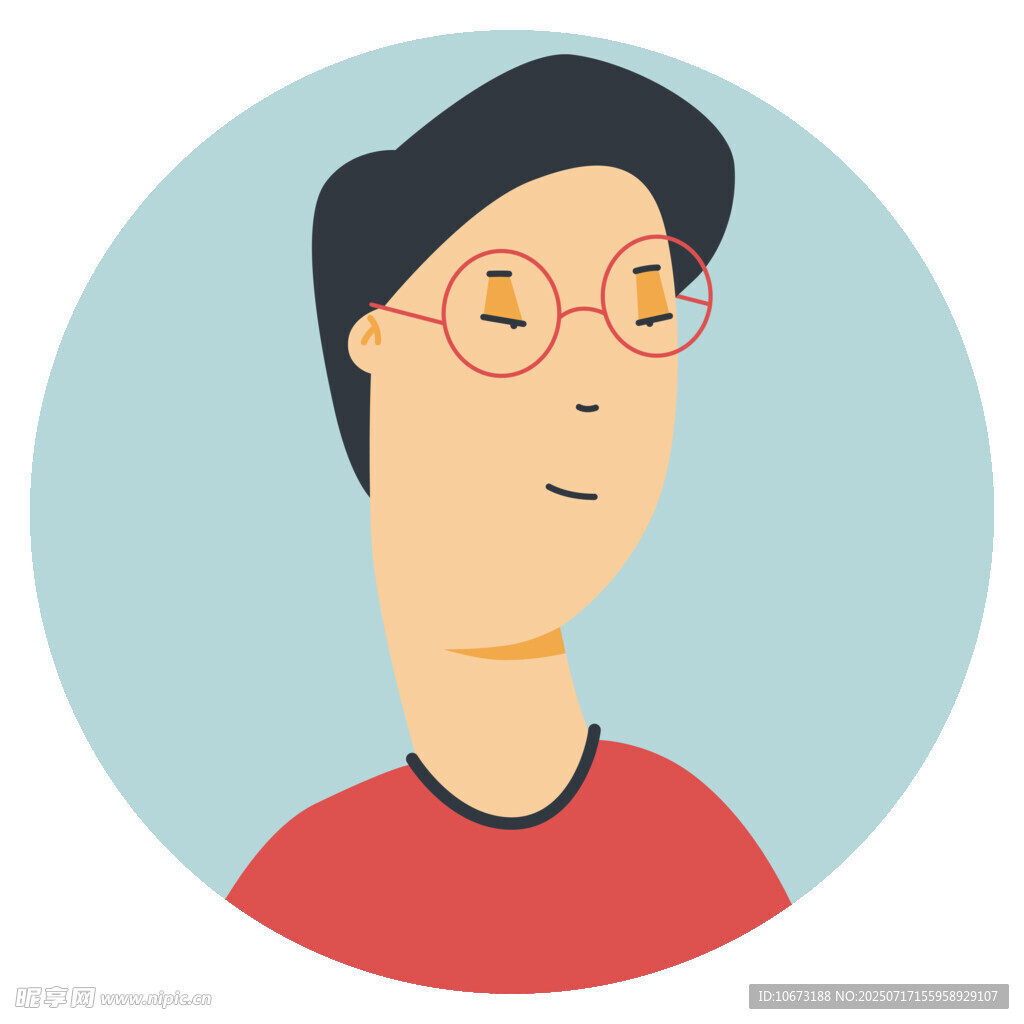 戴眼镜的红衣男子头像