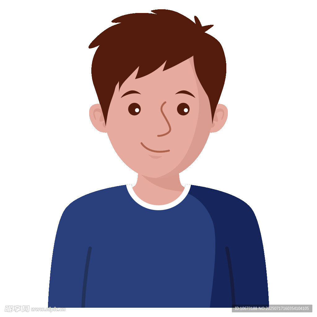 微笑男孩头像