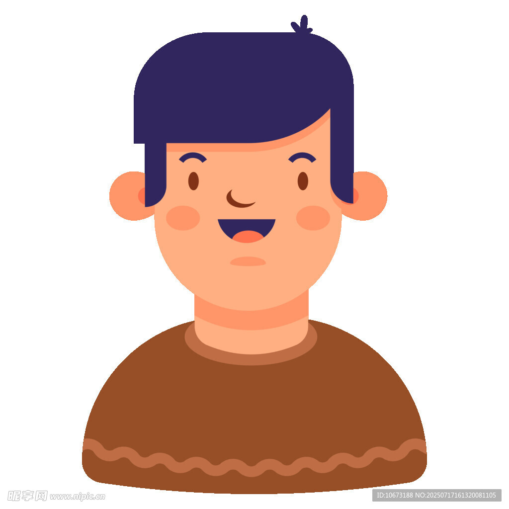 微笑男子头像
