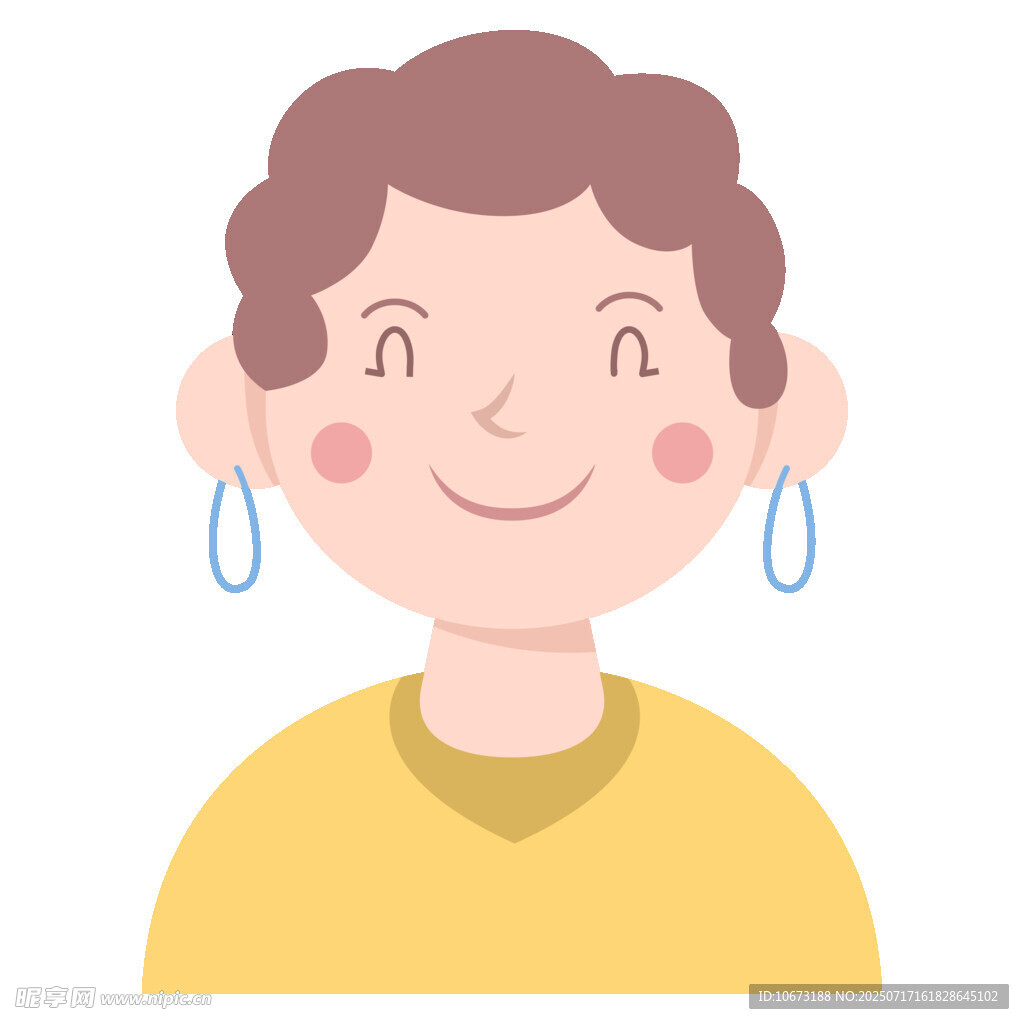 微笑的短发女士