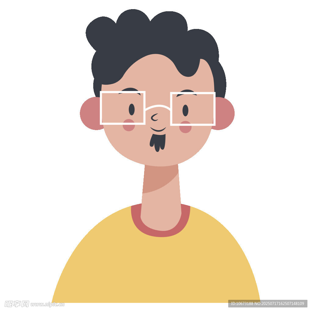 戴眼镜的黄衣男子头像