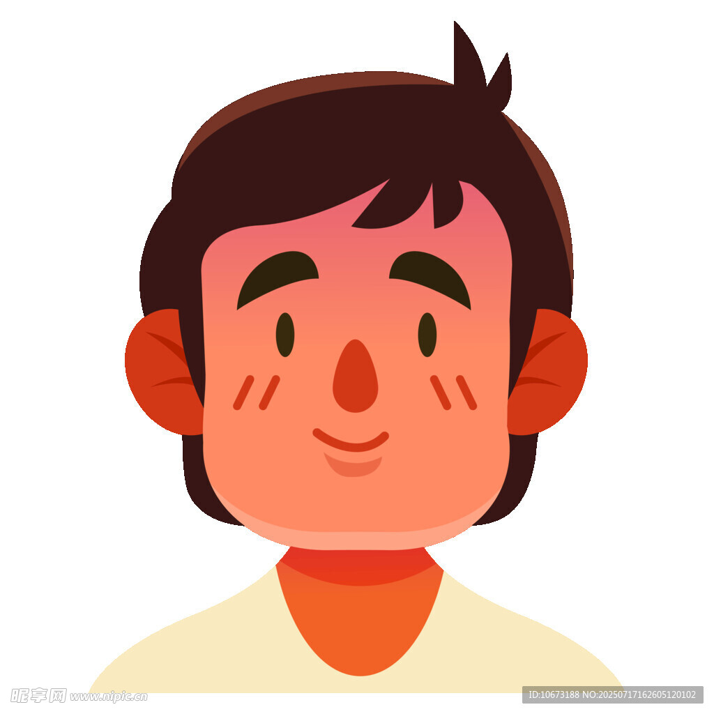 微笑男孩头像