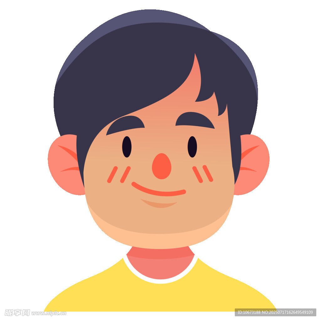 微笑男孩头像