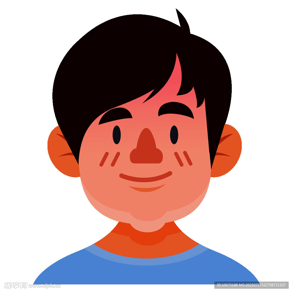 微笑男孩头像