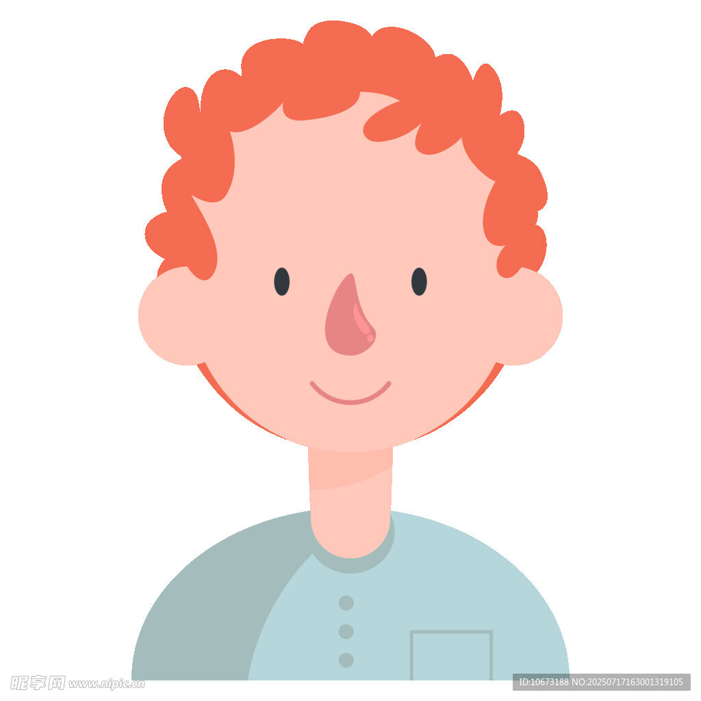 红发小男孩头像