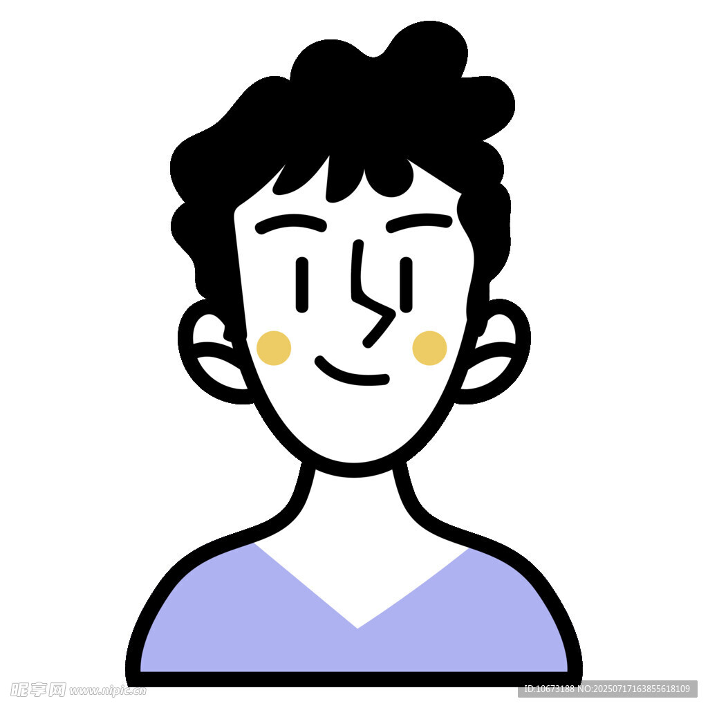微笑男孩头像