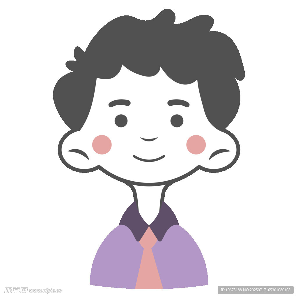 微笑男孩头像