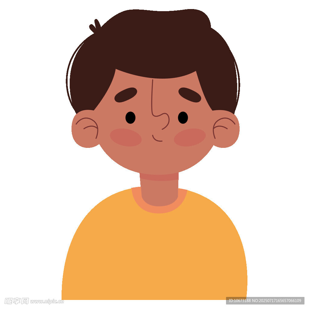 穿黄衣的可爱男孩头像