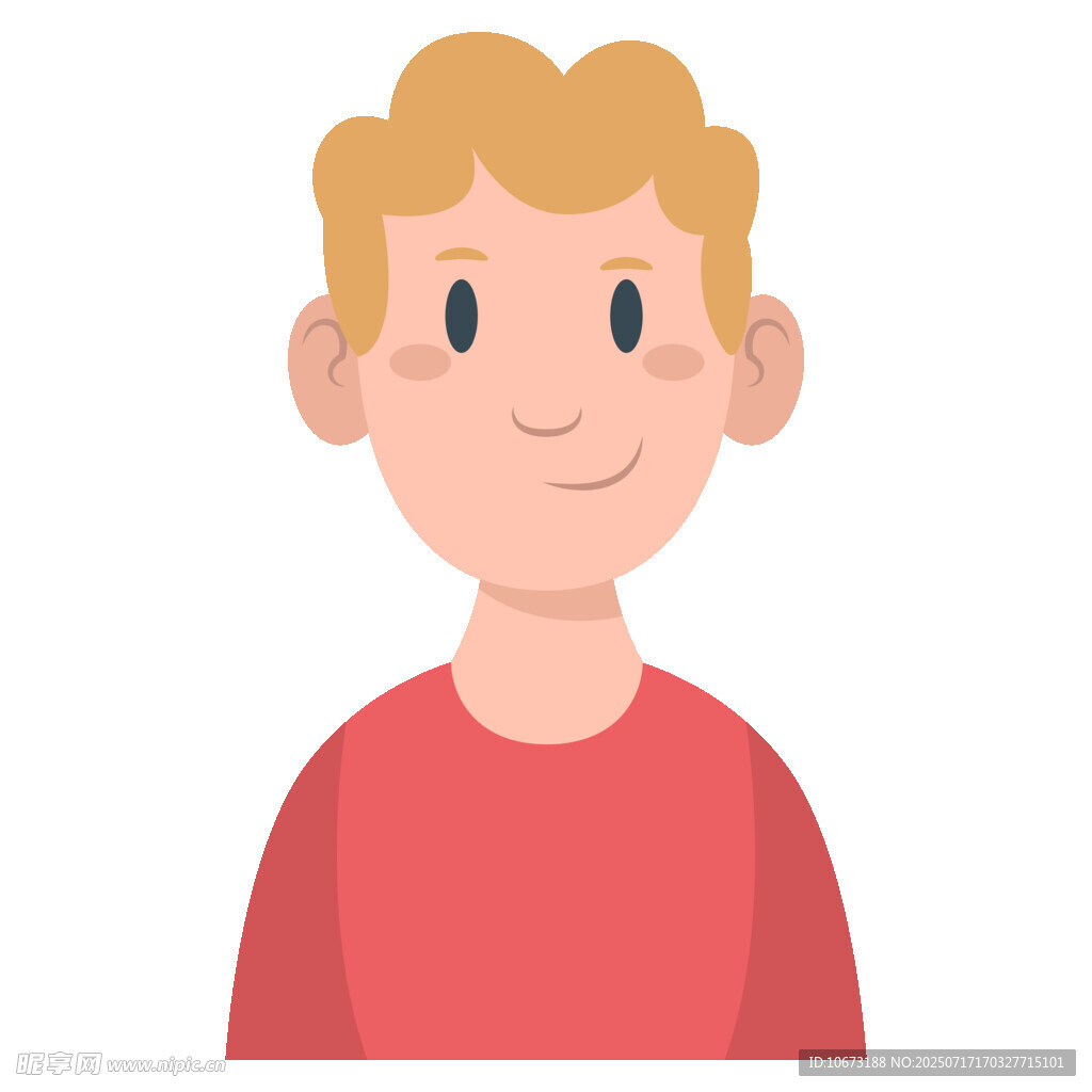 穿红衣的微笑男孩