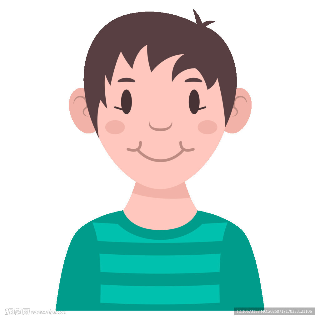 微笑男孩头像