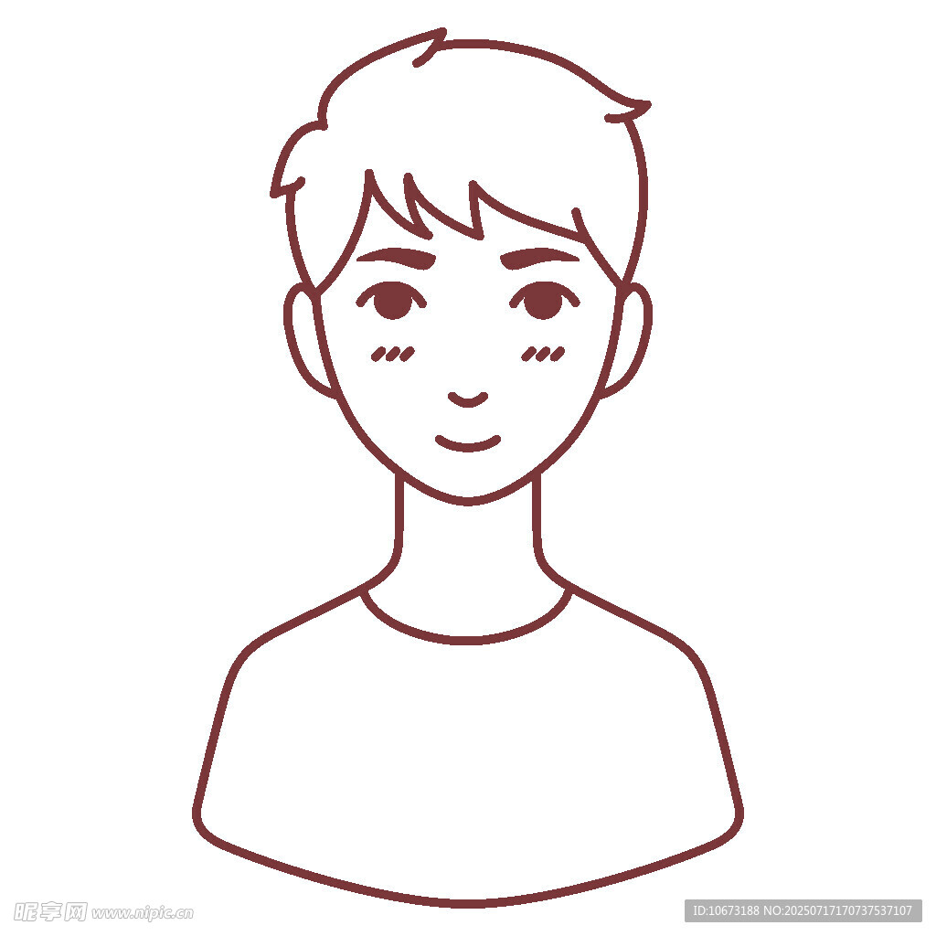 简约风男性头像