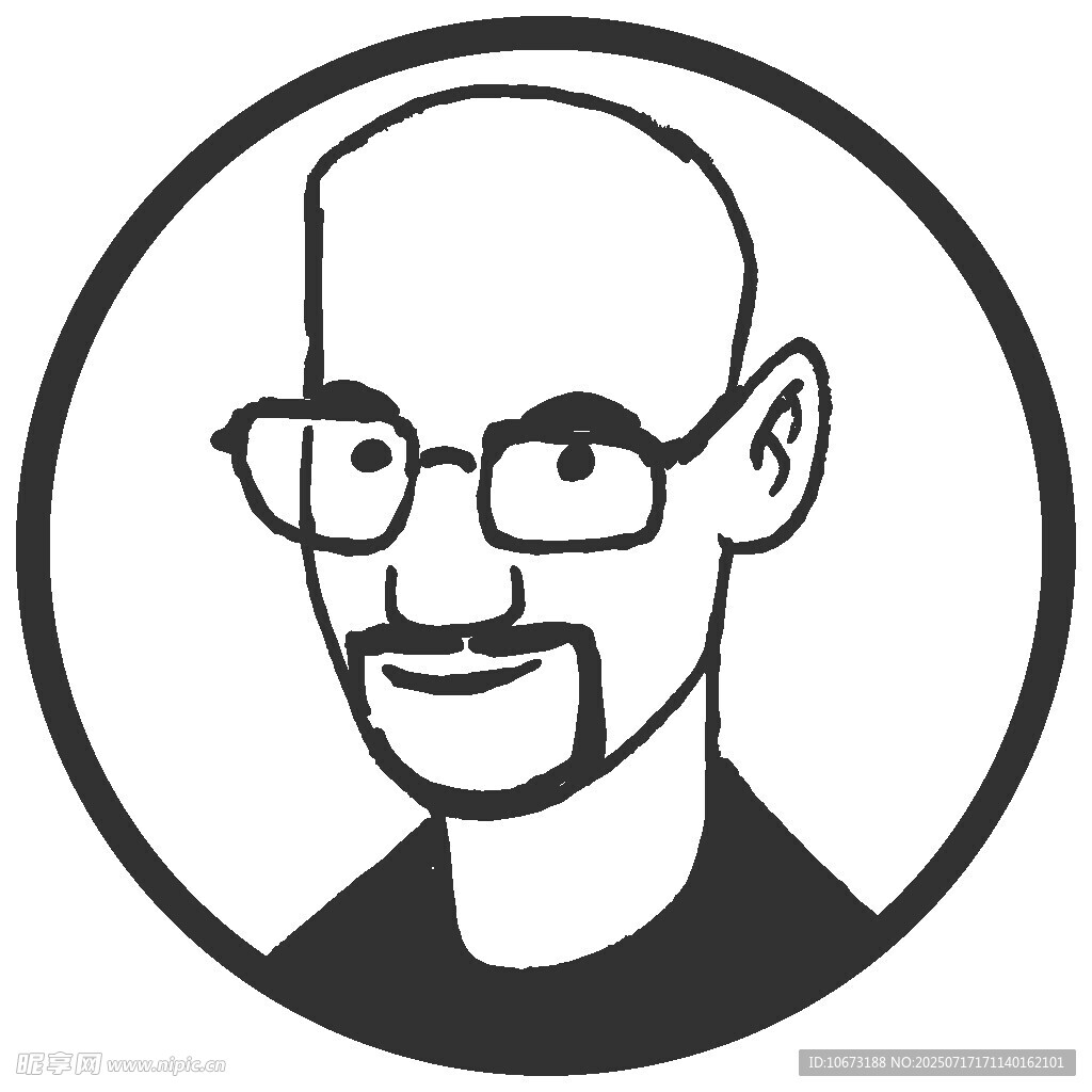戴眼镜的男士头像