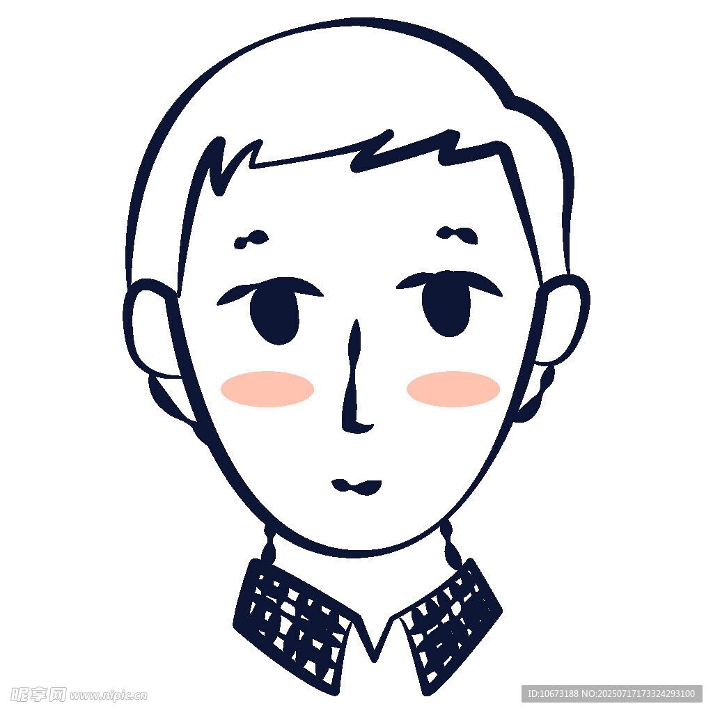 卡通风格男孩头像