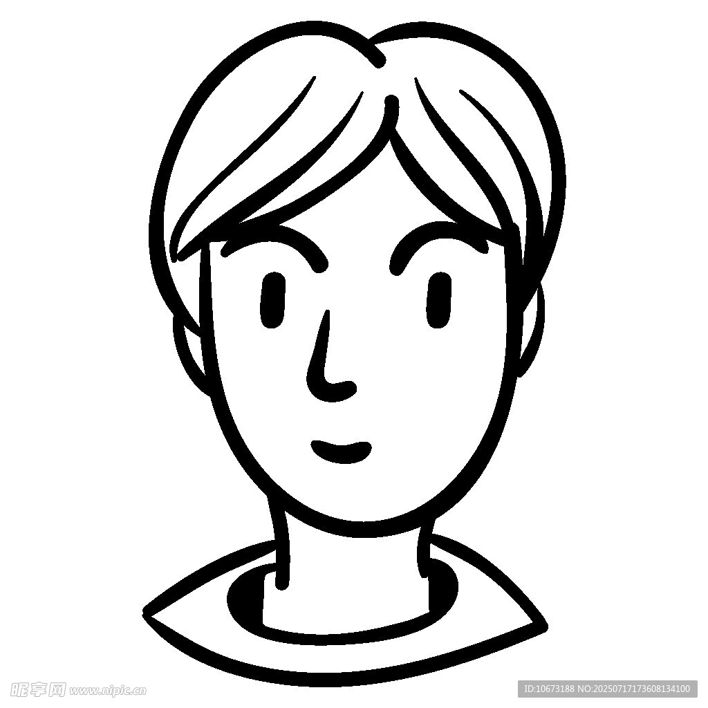 简约风格男性头像