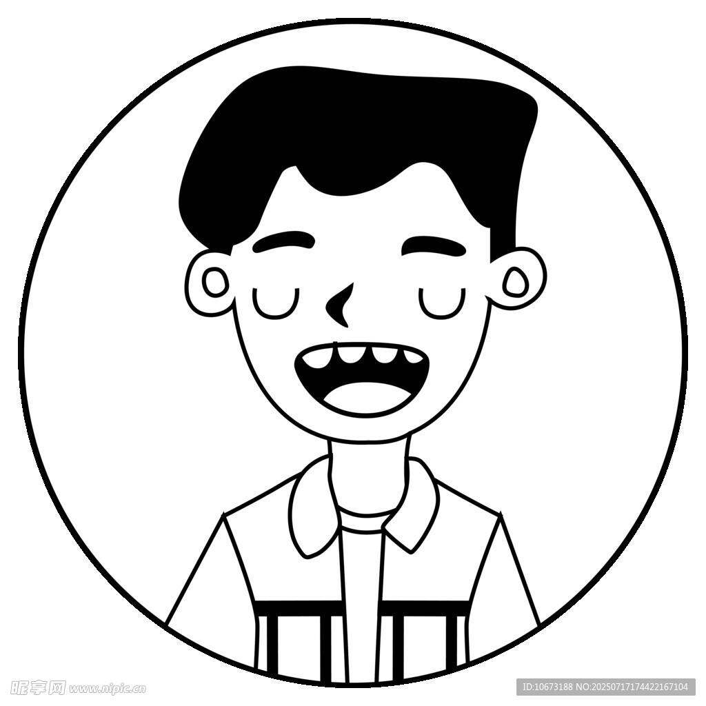 开心男孩头像