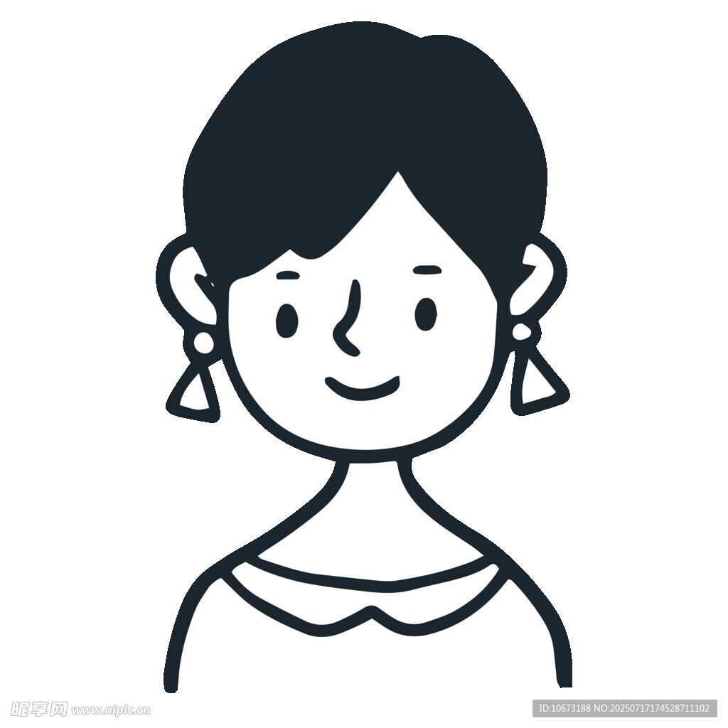 微笑女士头像