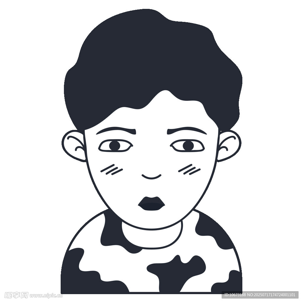 卡通风格男孩头像