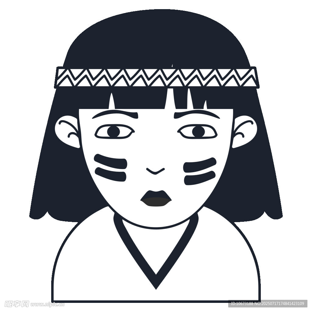 印第安少女形象