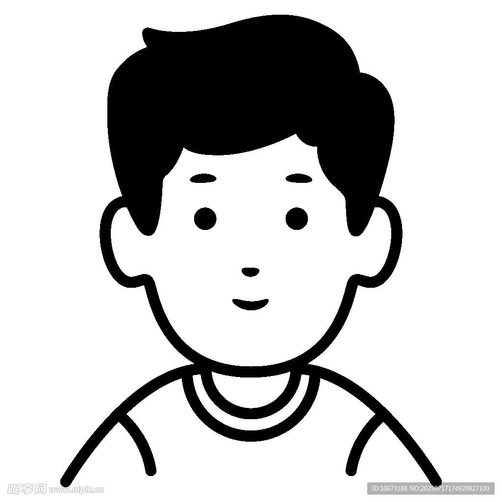 卡通风格男孩头像