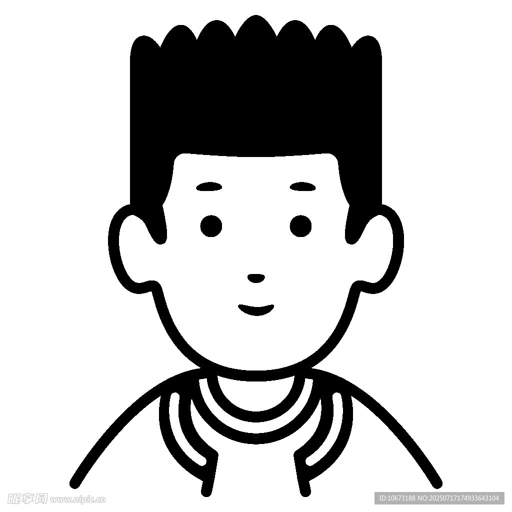 卡通风格男孩头像