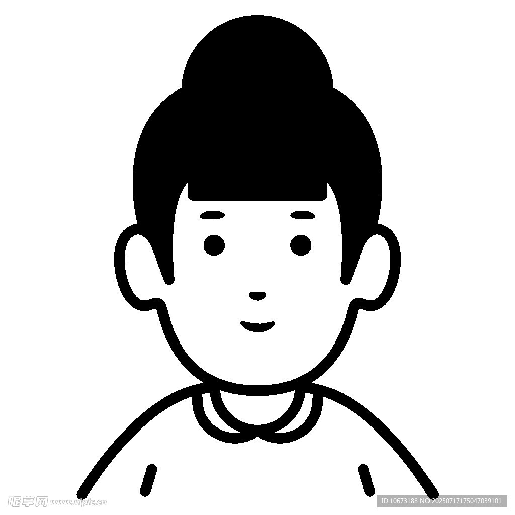 简约风格女性头像