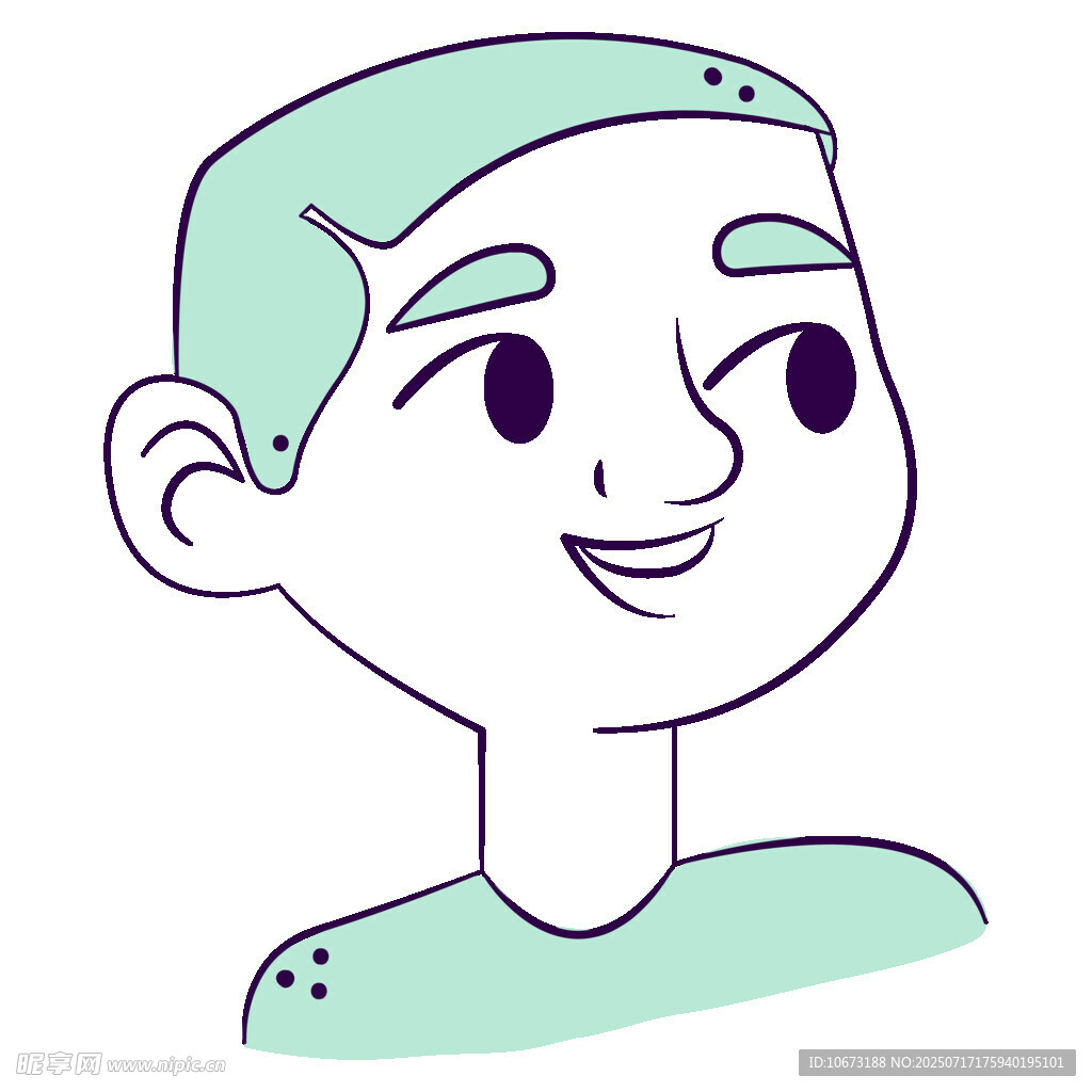 微笑男孩头像