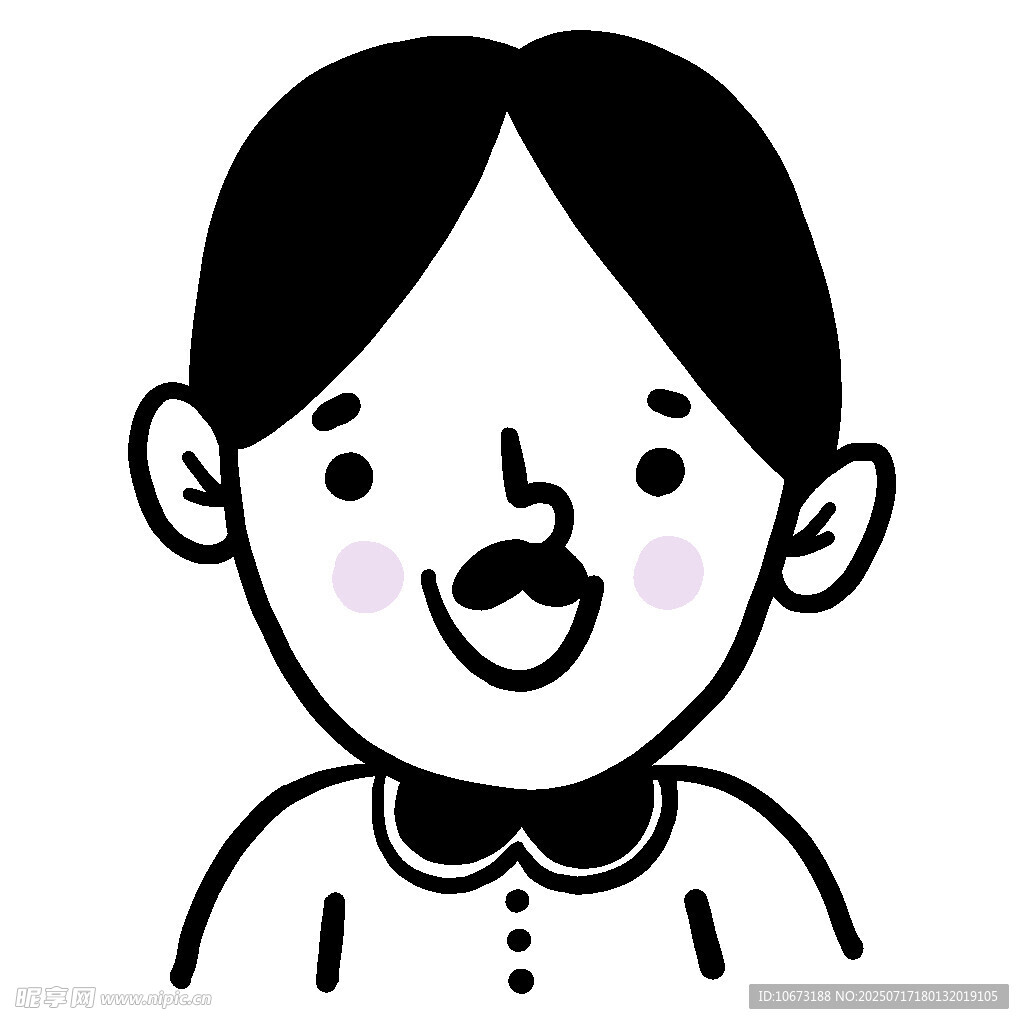 可爱短发女孩头像