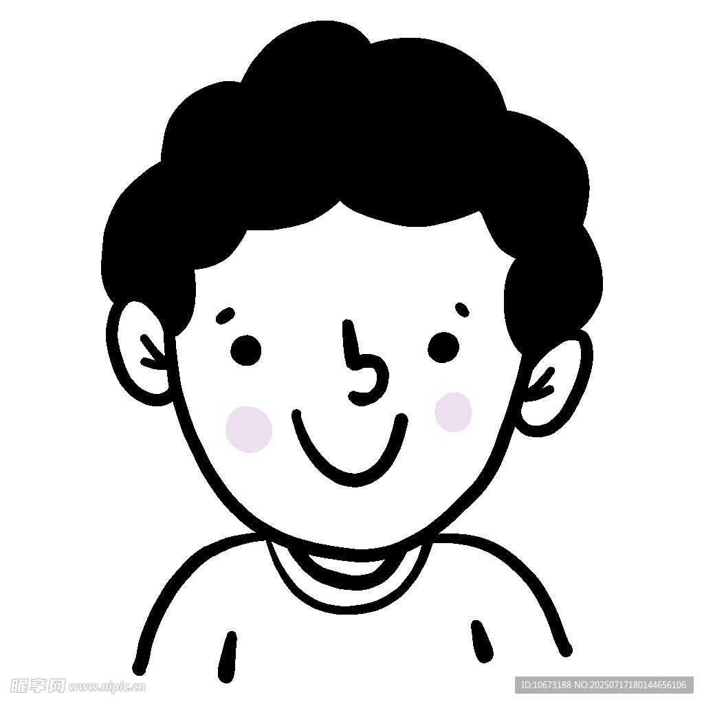 微笑男孩头像