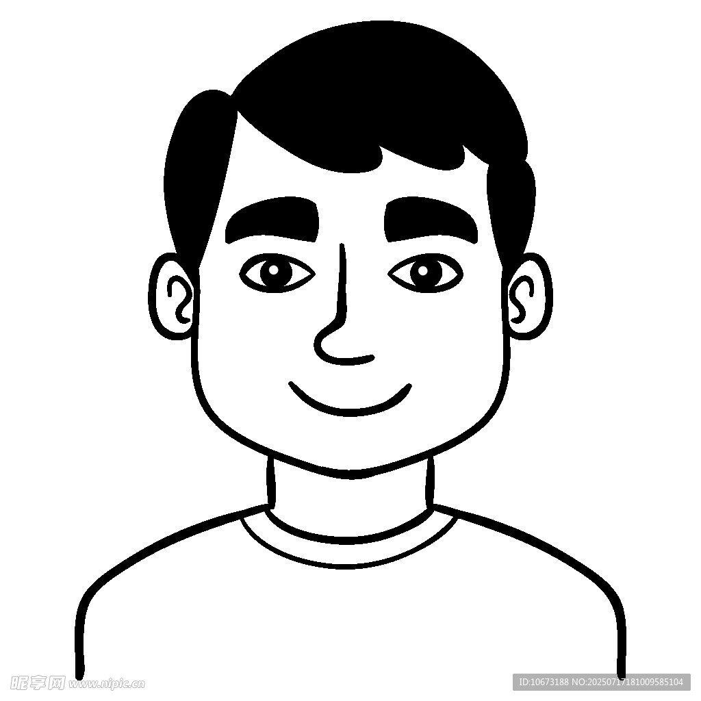 微笑男士头像