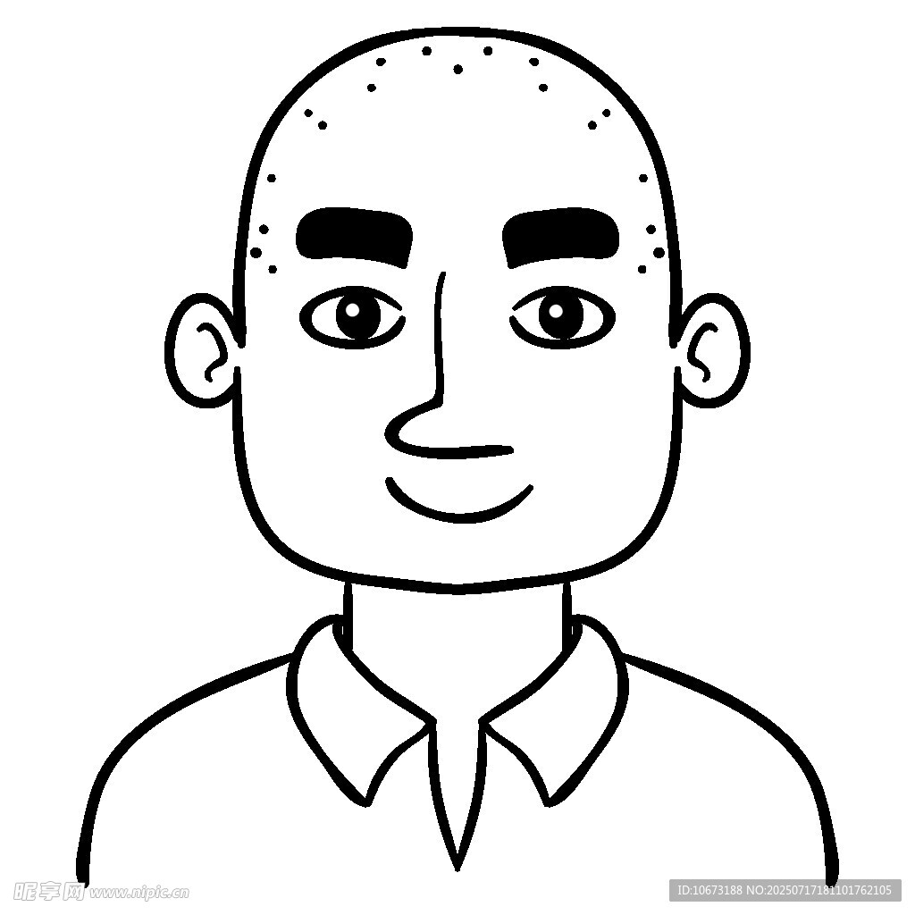 微笑男士头像