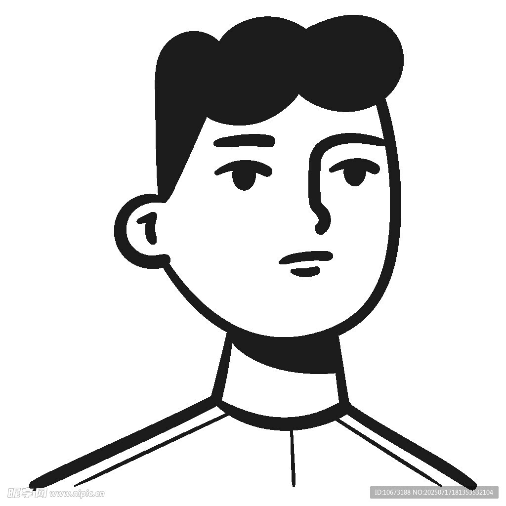 简约风格男性头像