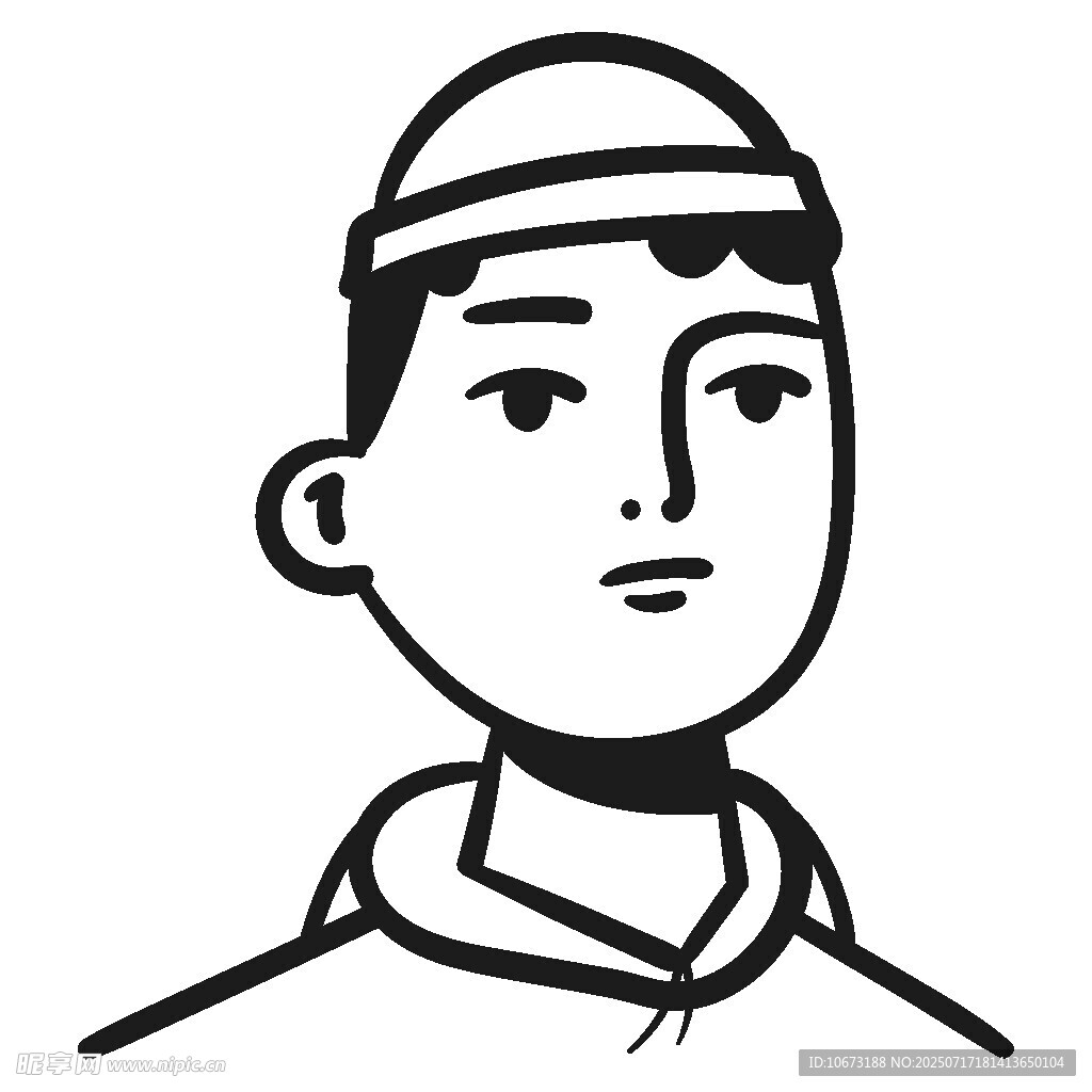 戴帽男子头像