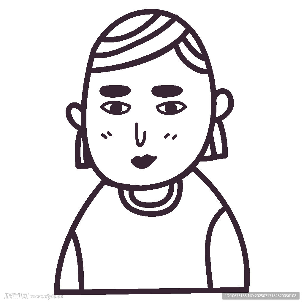 短发女孩头像
