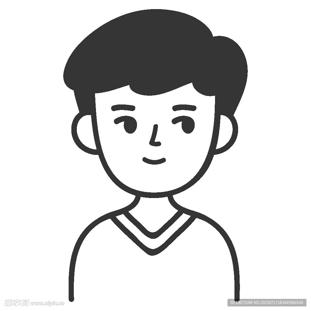 简约风格男性头像