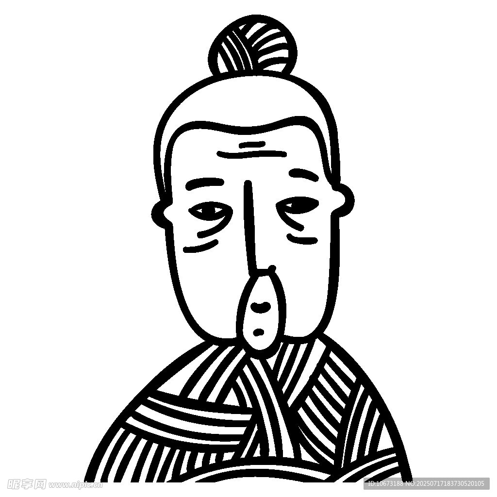 古代人物简笔画形象