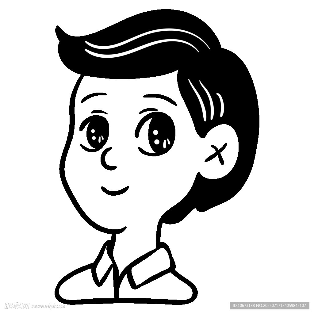 卡通风格男孩头像