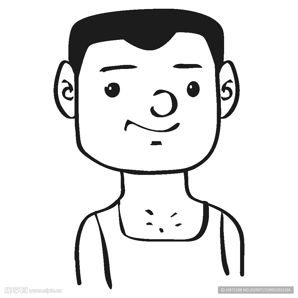 卡通男子头像