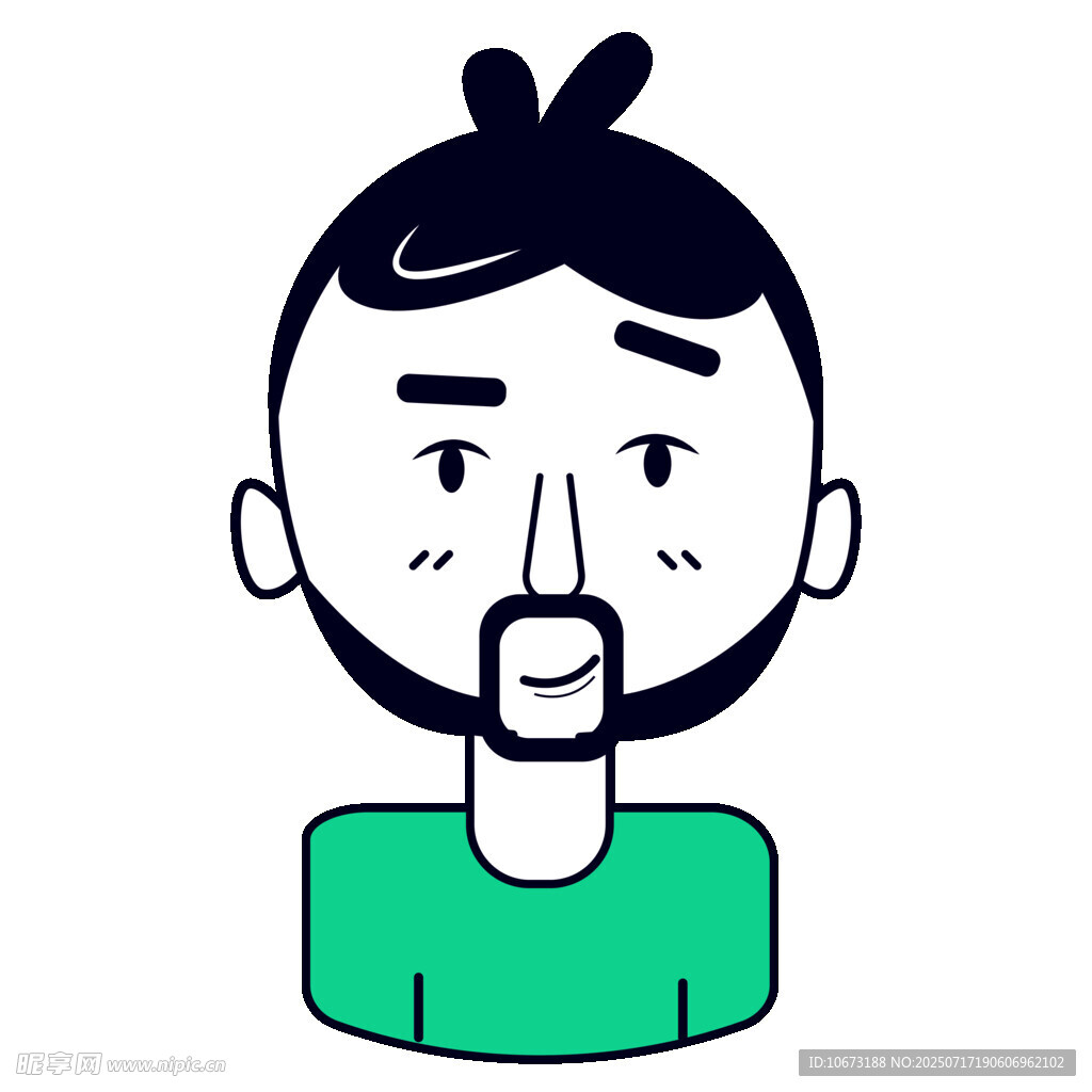 卡通男子头像