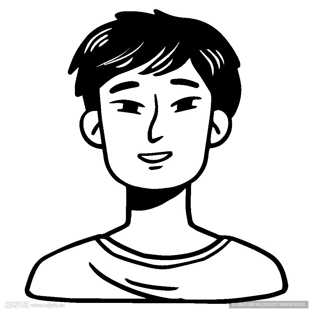 简约风格男性头像