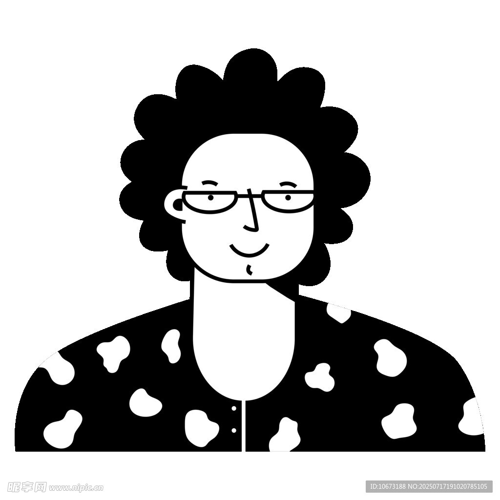戴眼镜的爱心图案上衣女士