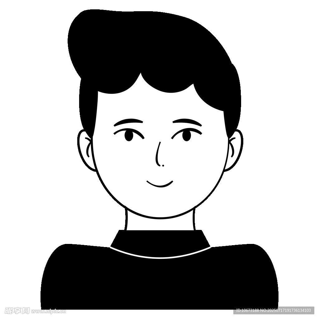 简约风格男性头像