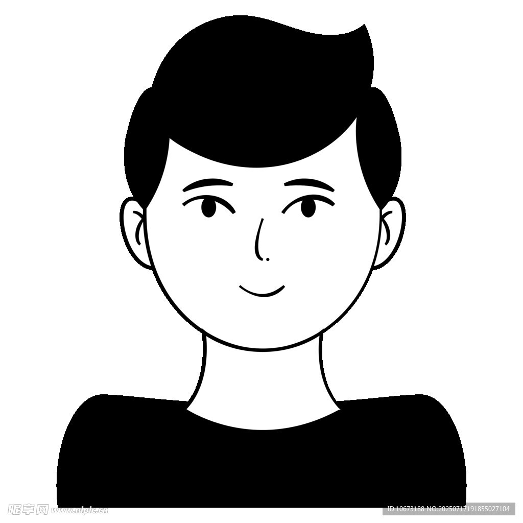 简约风格男性头像