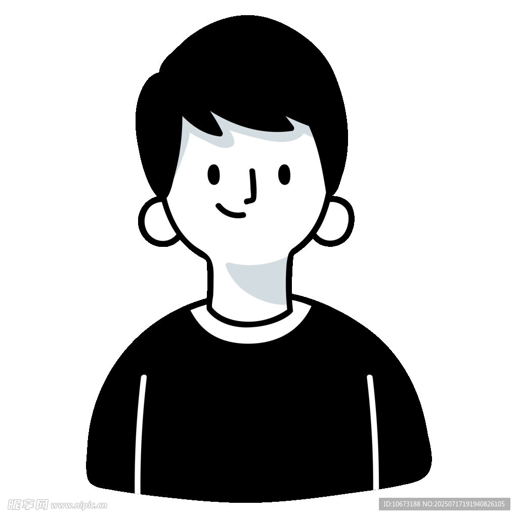 微笑男士头像