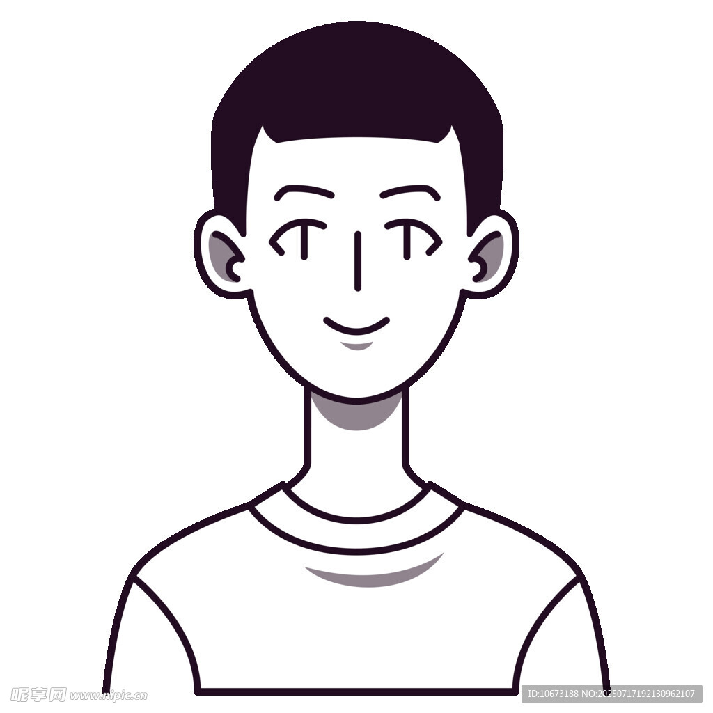微笑男士头像