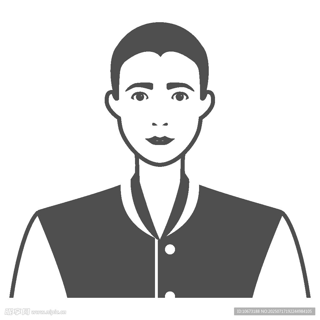 穿夹克的男性头像