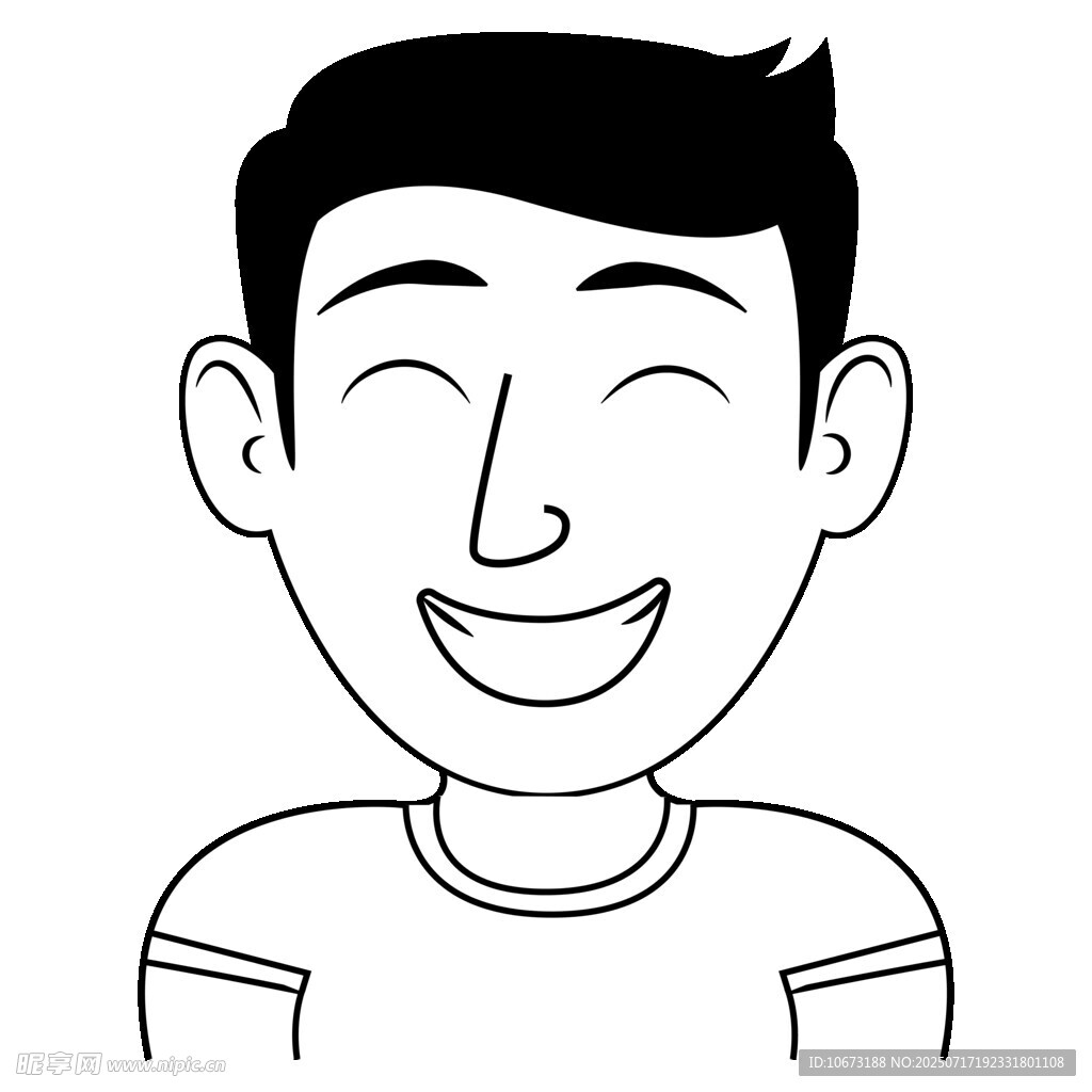 微笑的年轻男子
